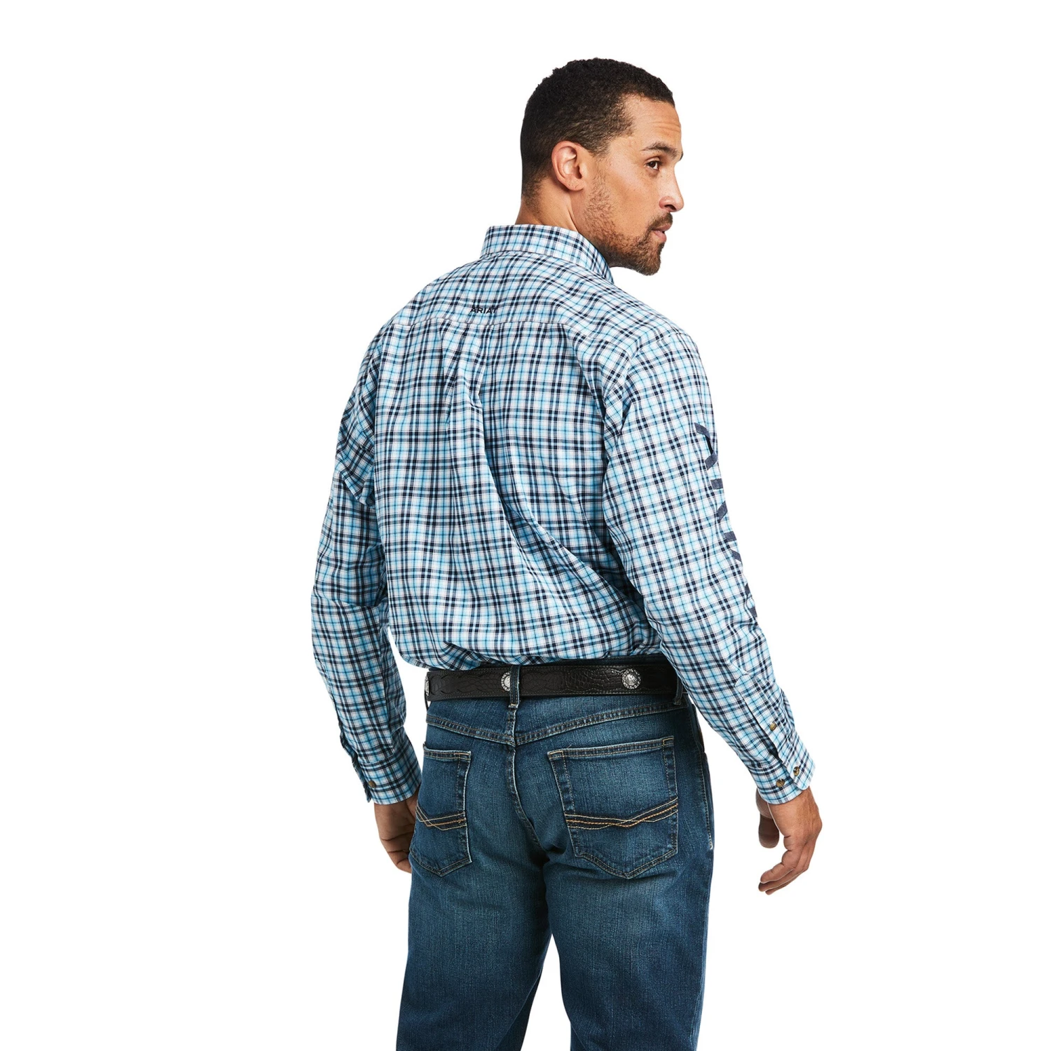 Men's Ariat Pro Series Team Synclair Classic Fit Button Down Shirt #10039244X-C (Big And Tall) 2 Men's Ariat Pro Series Team Synclair Classic Fit Button Down Shirt #10039244X-C (Big And Tall) - Image 2