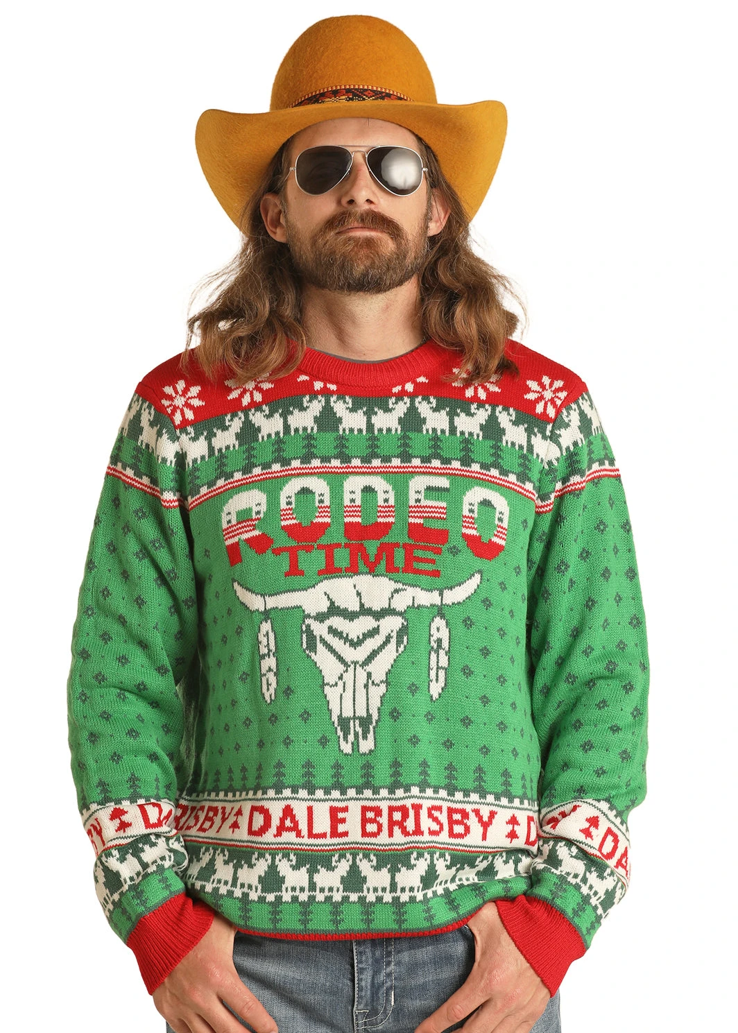 Men's Rock & Roll Cowboy Dale Brisby Sweater #RRUT32R0LB 1 Men's Rock & Roll Cowboy Dale Brisby Sweater #RRUT32R0LB