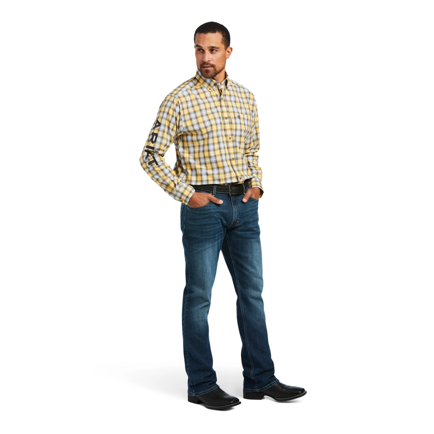 Men's Ariat Pro Series Team Olen Classic Fit Button Down Shirt #10039243-C 2 Men's Ariat Pro Series Team Olen Classic Fit Button Down Shirt #10039243-C - Image 2