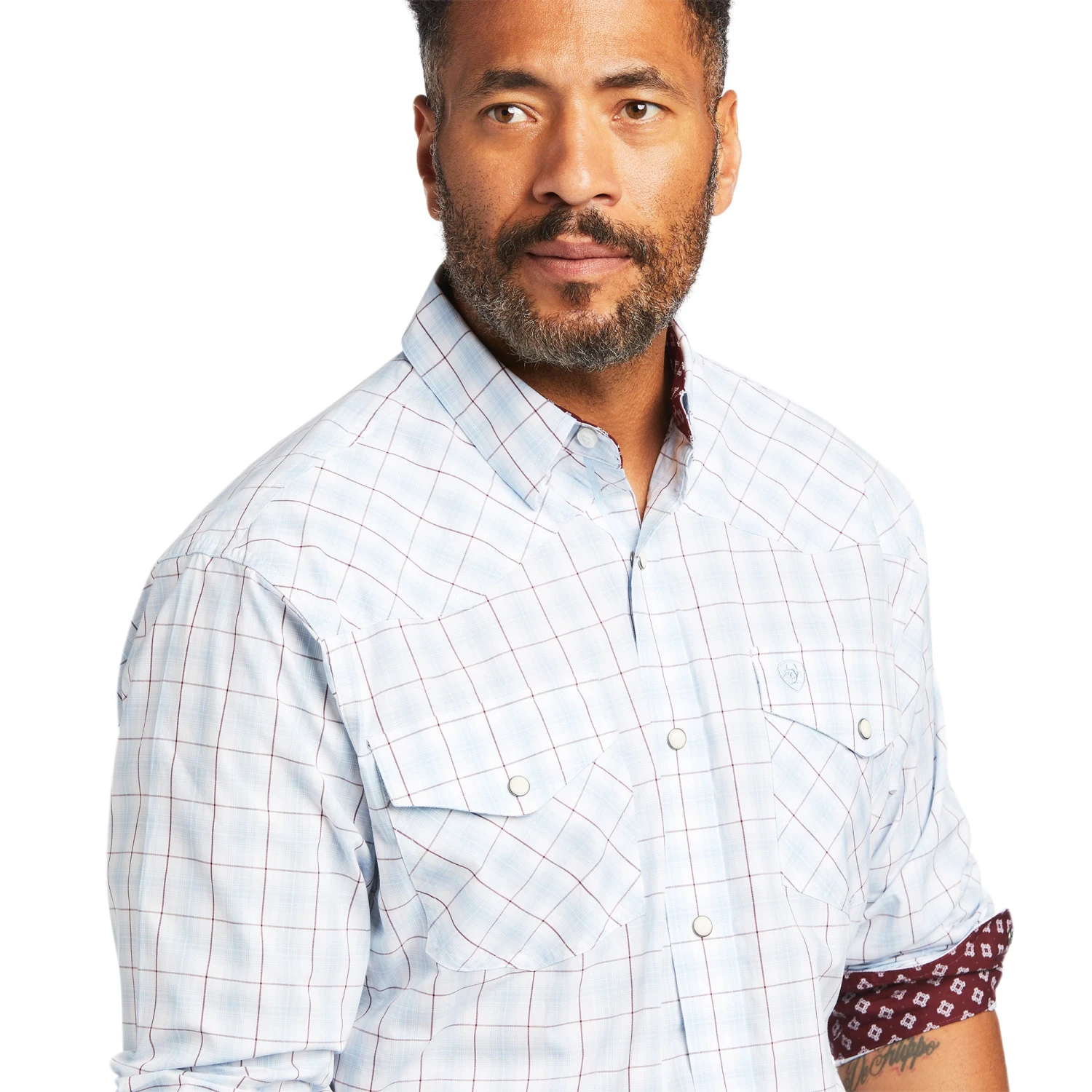 Men's Ariat Relentless Ferric Stretch Classic Fit Snap Front Shirt #10039317-C 2 Men's Ariat Relentless Ferric Stretch Classic Fit Snap Front Shirt #10039317-C - Image 2