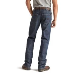 Men's Ariat M4 Low Rise Boot Cut Fire Resistant Jean #10012555 9 Men's Ariat M4 Low Rise Boot Cut Fire Resistant Jean #10012555 -Deals Western Wearhouse Store 27066 10012555 back