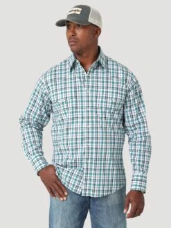 Men's Wrangler Wrinkle Resist Snap Front Shirt #112317089
