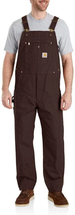 Men's Carhartt Dark Brown Bibs #102776-DKB