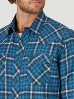 Men's Wrangler Retro Flannel Snap Front Shirt #112318774 -Deals Western Wearhouse Store 3d86c85002369894993f32e089e4d33a