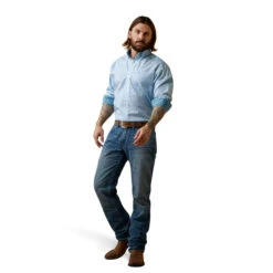 Men's Ariat Wrinkle Free Wayne Classic Fit Button Down Shirt #10045054 -Deals Western Wearhouse Store 4b6d3ecffbf952153805f72569637033