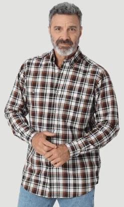 Men's Wrangler Rugged Wear Button Down Shirt #112317340