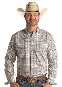 Men's Rough Stock Button Down Shirt #RSMSODRZDH