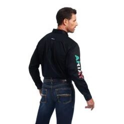 Men's Ariat Team Logo Twill Classic Fit Button Down Shirt #10038500 -Deals Western Wearhouse Store 56f6dc66a8b6ae1b5b6eb789c1c21083