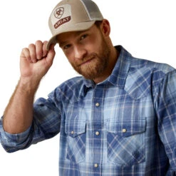 Men's Ariat Halmaty Retro Fit Snap Front Shirt #10044962 -Deals Western Wearhouse Store 5b77a13b98989bbced4d4463477938c5