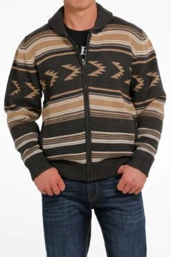 Men's Cinch Aztec Full Zip Sweater #MWK1582001