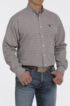 Men's Cinch Button Down Shirt #MTW1105353WHT