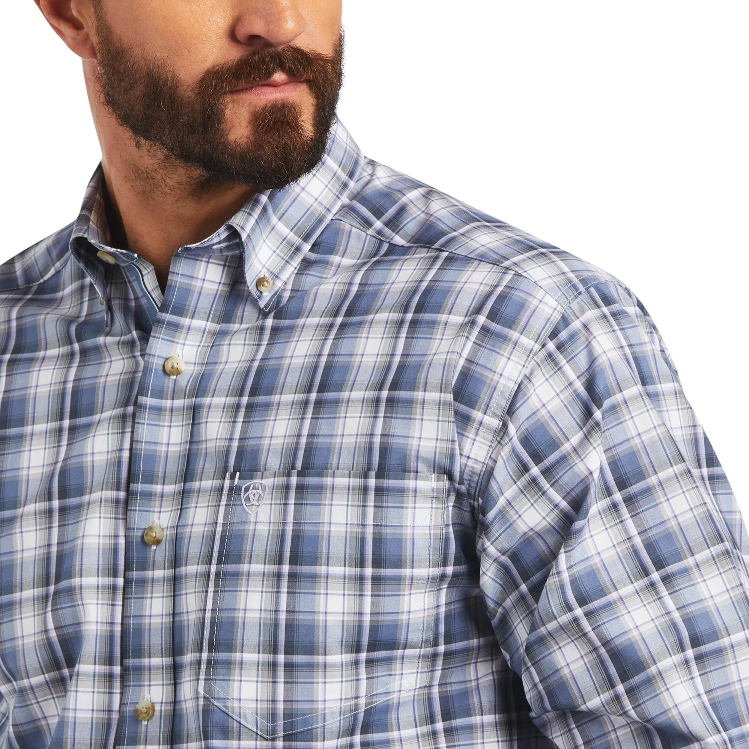 Men's Ariat Pro Series Bennet Classic Fit Button Down Shirt #10040730 2 Men's Ariat Pro Series Bennet Classic Fit Button Down Shirt #10040730 - Image 2