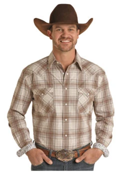 Men's Rough Stock Snap Front Shirt #RSMSOSRYTN