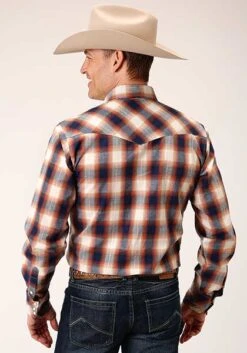 Men's Roper Plaid Snap Long Sleeve #03-001-0062-1008 -Deals Western Wearhouse Store 912de90a42769a2875214b4c8adb840e
