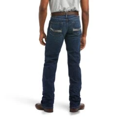 Men's Ariat M5 Matteo Straight Fit Straight Leg Jean #10036877 -Deals Western Wearhouse Store F21 WEST MNS 10036877 back
