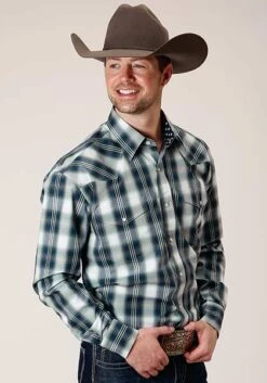 Men's Roper Snap Front Shirt #03-001-0778-1047 (Big And Tall)