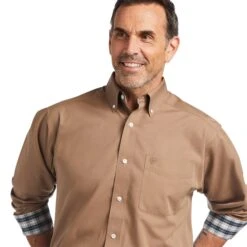 Men's Ariat Wrinkle Free Solid Classic Fit Button Down Shirt #10039893 -Deals Western Wearhouse Store b33cafec85d6d7e1f6aa6007e6a49fbe