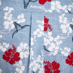 Men's Ariat Wrinkle Resist Western Aloha Stretch Classic Fit Button Down Shirt #10044018 -Deals Western Wearhouse Store c3d7b90abb5e07515ad58e16a664d494