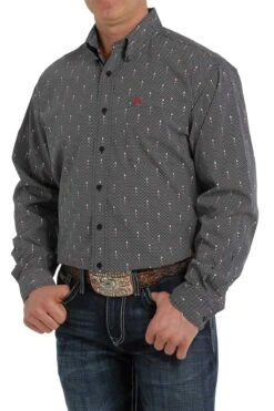 Men's Cinch Button Down Shirt #MTW1105315BLK