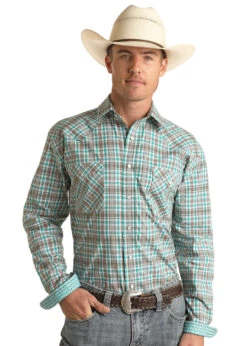 Men's Rough Stock Snap Front Shirt #RSMSOSRZDR