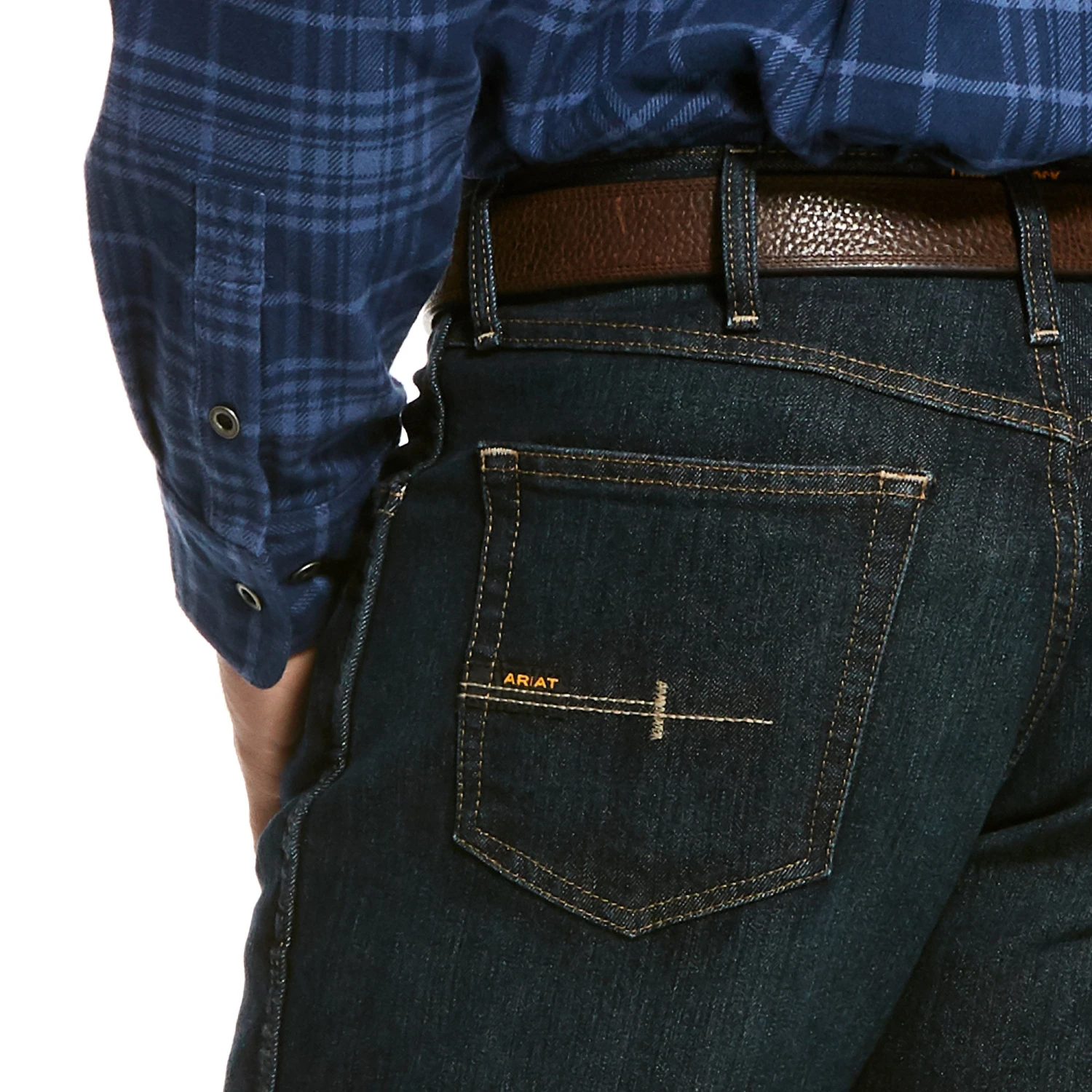 Men's Ariat M4 Relaxed DuraStretch Basic Stackable Straight Leg Jean #10027734 2 Men's Ariat M4 Relaxed DuraStretch Basic Stackable Straight Leg Jean #10027734 - Image 2