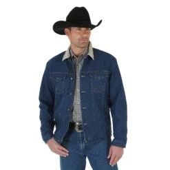 Men's Wrangler Blanket Lined Denim Jacket #74270PW